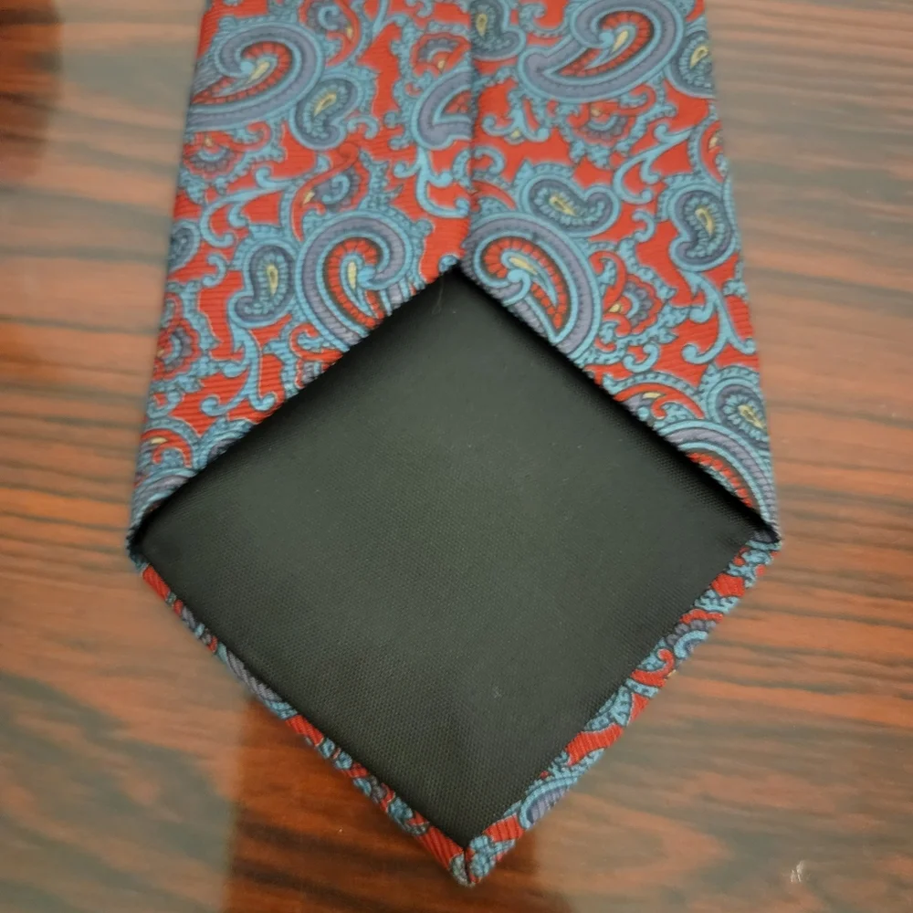 Vintage Lord Ascot Designer Luxury‎ Paisley Mens Neck Tie Classic 59in Long Silk